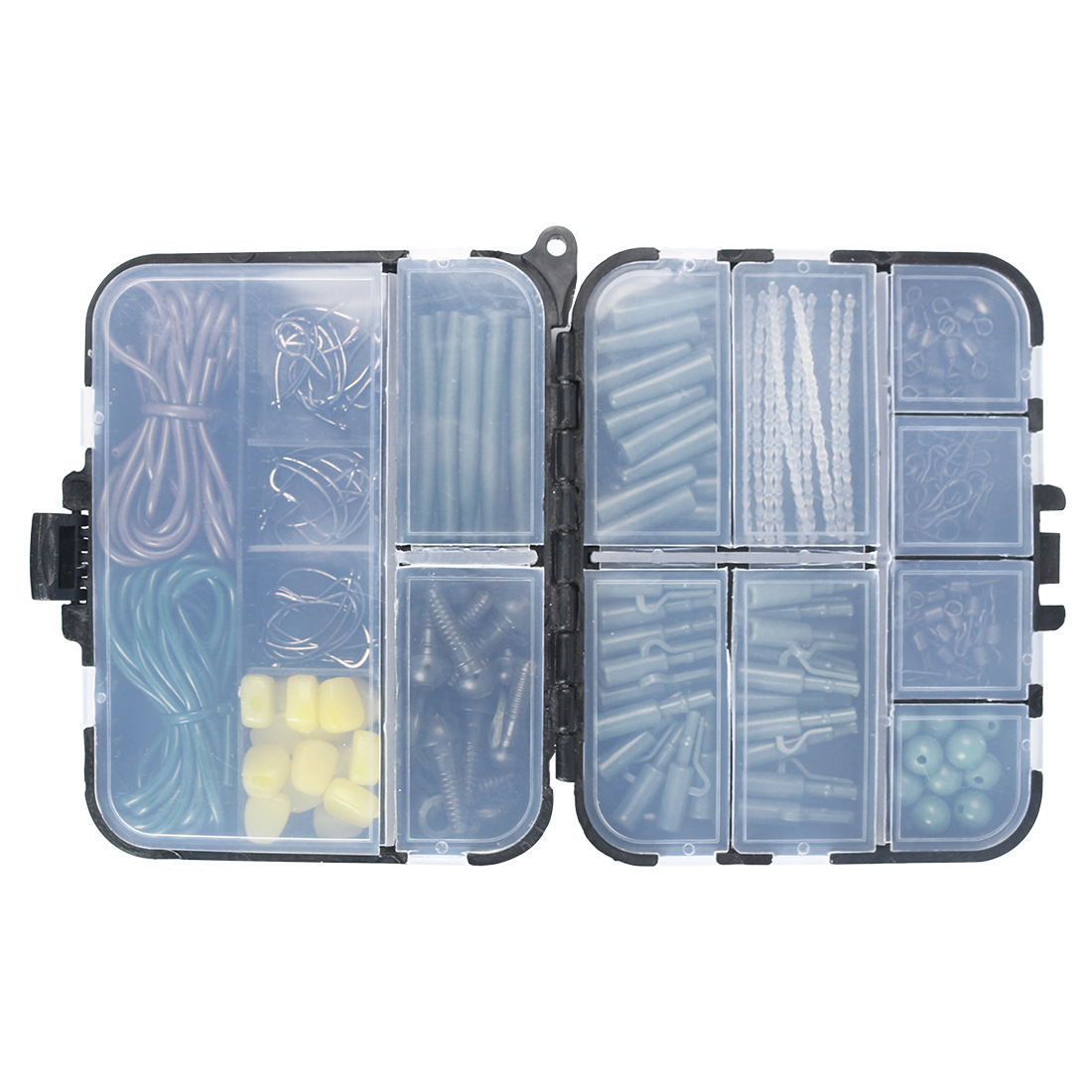 Cross-border 307 pieces European-style fishing Library European-style carp fishing accessories suit corn fish hook block bean swivels fishing gear