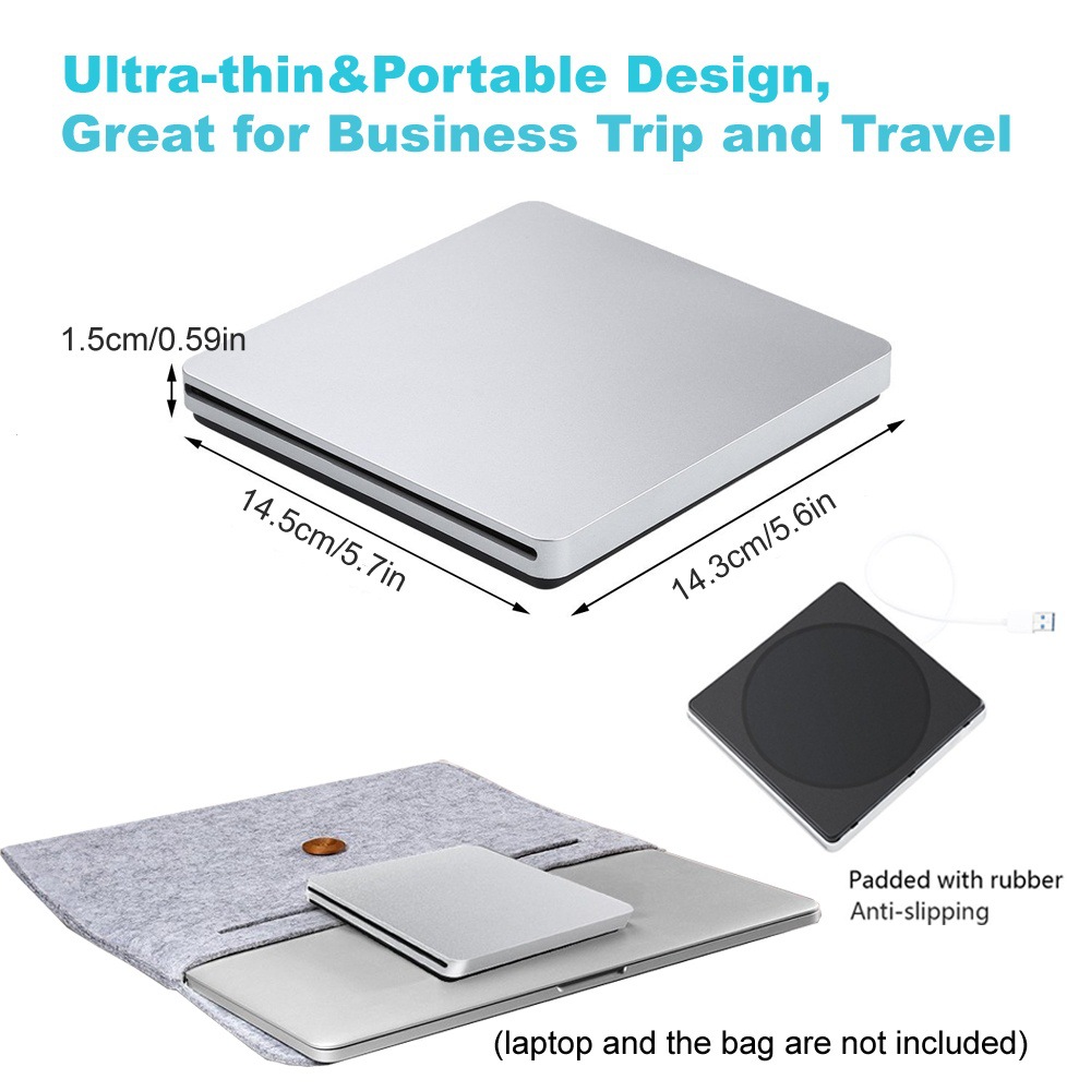 USB2.0 CD-RW burner drive note ultra-thin external DVD slot-in optical drive player Universal