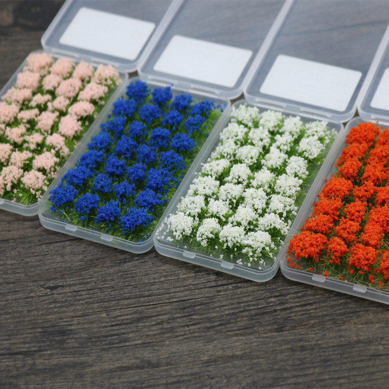 Shrub grass cluster model DIY material grass needle grass powder grass pile model scenario soldier sand table building simulation