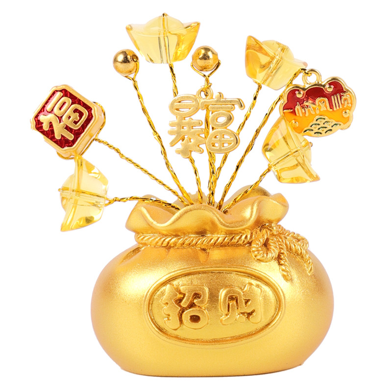 Lucky money bag car decoration creative car decoration decoration car supplies center console combination decoration matching