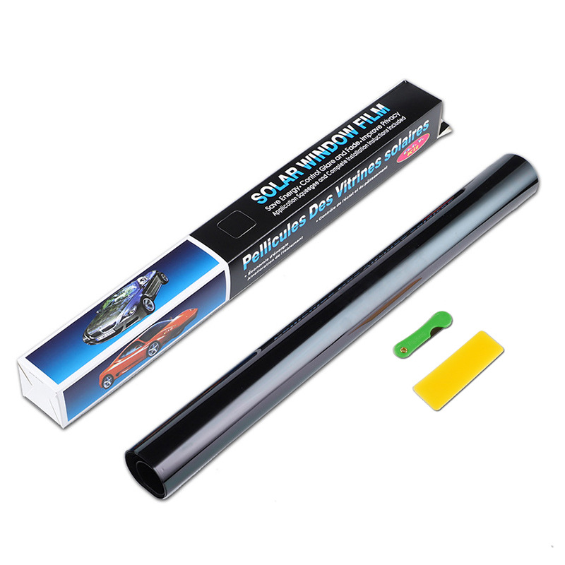 Cross-border foreign trade explosion-proof car window glass solar film explosion-proof sunscreen insulation film 1ply single layer black film