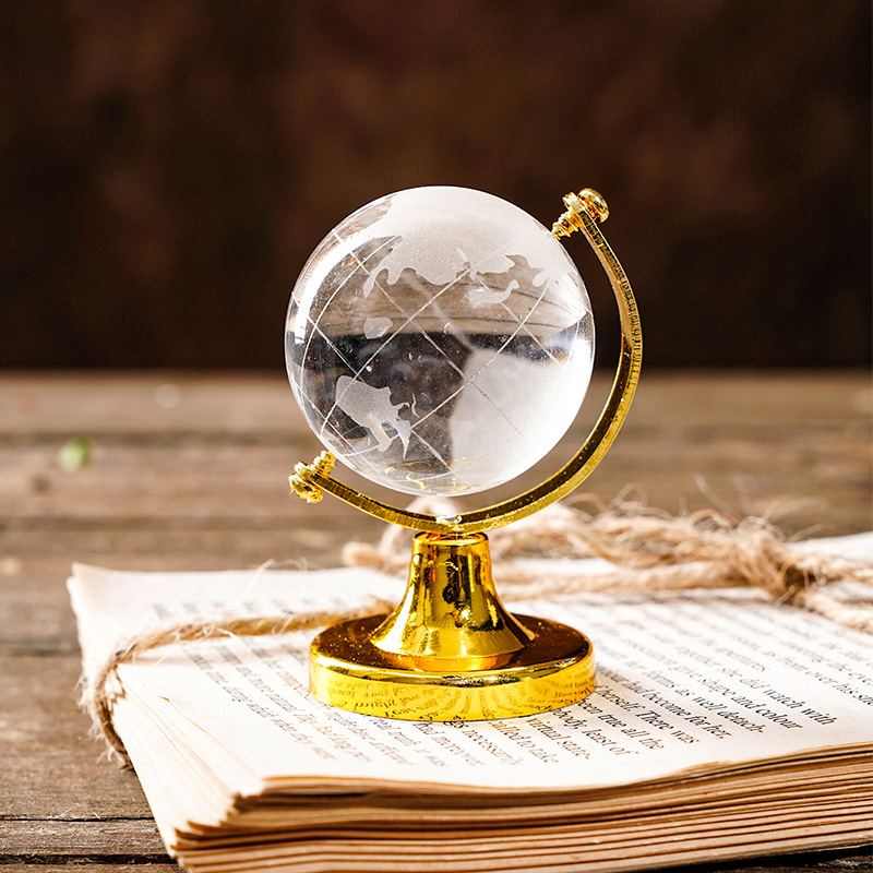 Transparent crystal globe ins style home decoration Internet celebrity photography props decoration decoration living room student gift