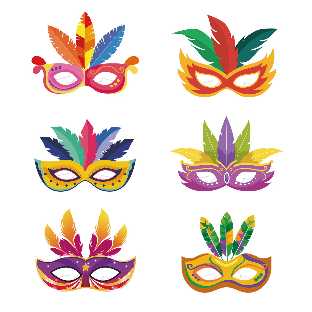 2024 New Carnival decoration paper glasses Mexico Carnival party party funny dress up supplies