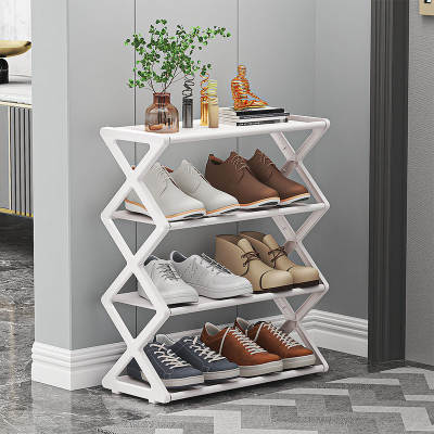 X-type shoe rack cross-border hot selling simple assembled steel tube shoe rack student dormitory multi-functional storage rack