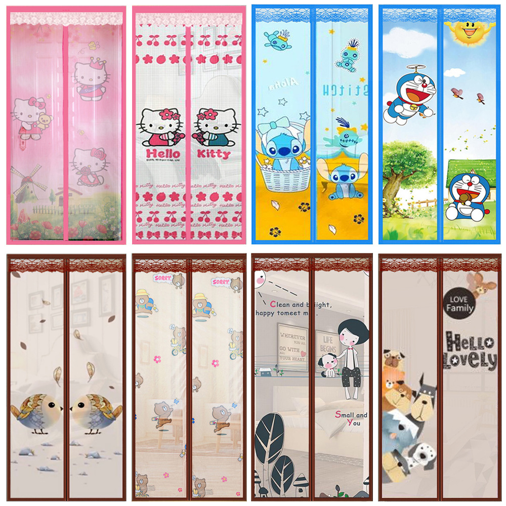 Summer hot sale anti-mosquito door curtain magnetic soft screen door free magnetic strip summer anti-mosquito door curtain encryption screen window wholesale