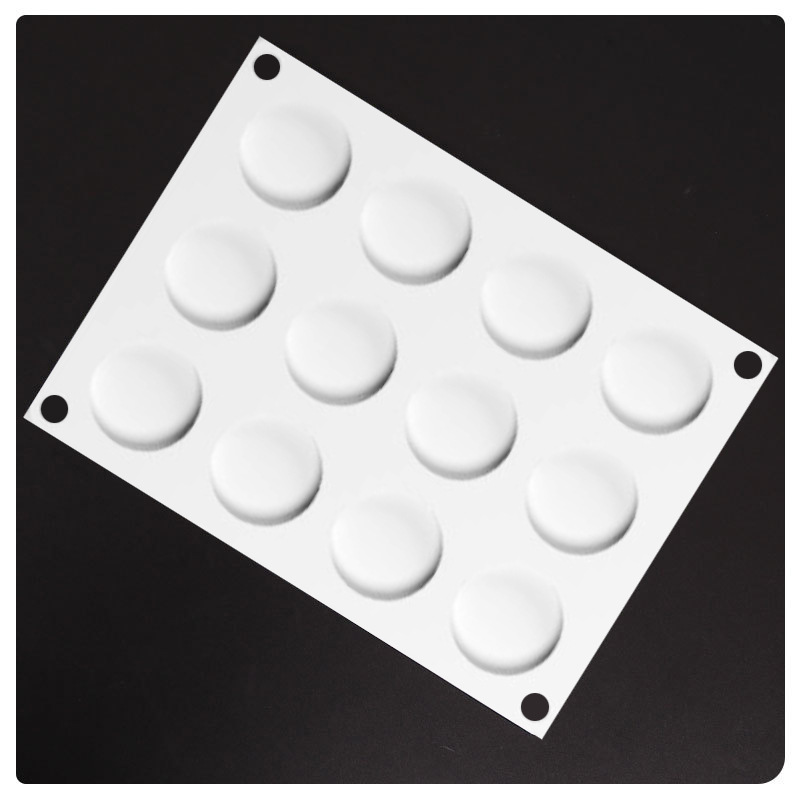12 even wafer silicone mousse cake mold chocolate paint seal mold DIY baking mold glue dropping tool