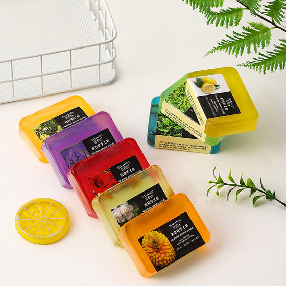 [Simi Silk] Gulong Soap Rose Jasmine Osmanthus Lavender Handmade Soap Cleaning and Moisturizing 80G
