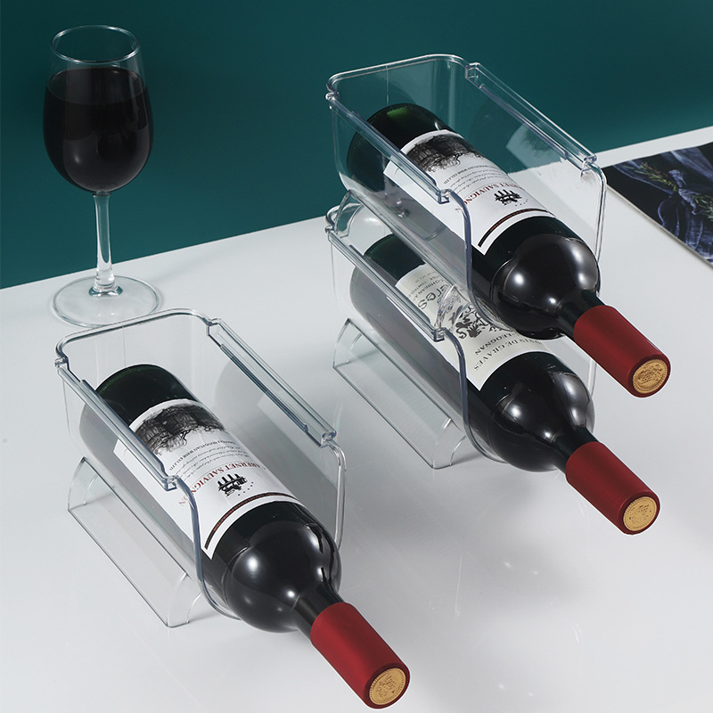 Transparent Acrylic Water Cup Holder Multi-layer Stackable Storage Rack for Water Bottle Household Desktop Heat Preservation Cup Holder Red Wine Rack