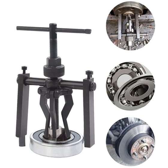 Inner hole bearing puller internal and external dual-purpose three-claw disassembly tool puller bearing disassembly auto repair tool