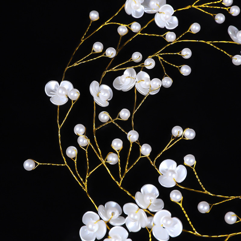 New 1 m Long Resin Flower Headband Bridal Headwear Cross-border Wholesale Headwear Handmade Hair Accessories