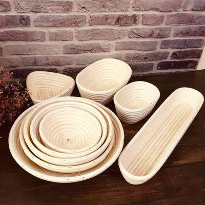 Amazon ebay new round Indonesian rattan bread fermentation basket dry drying storage European-style fermentation basket round