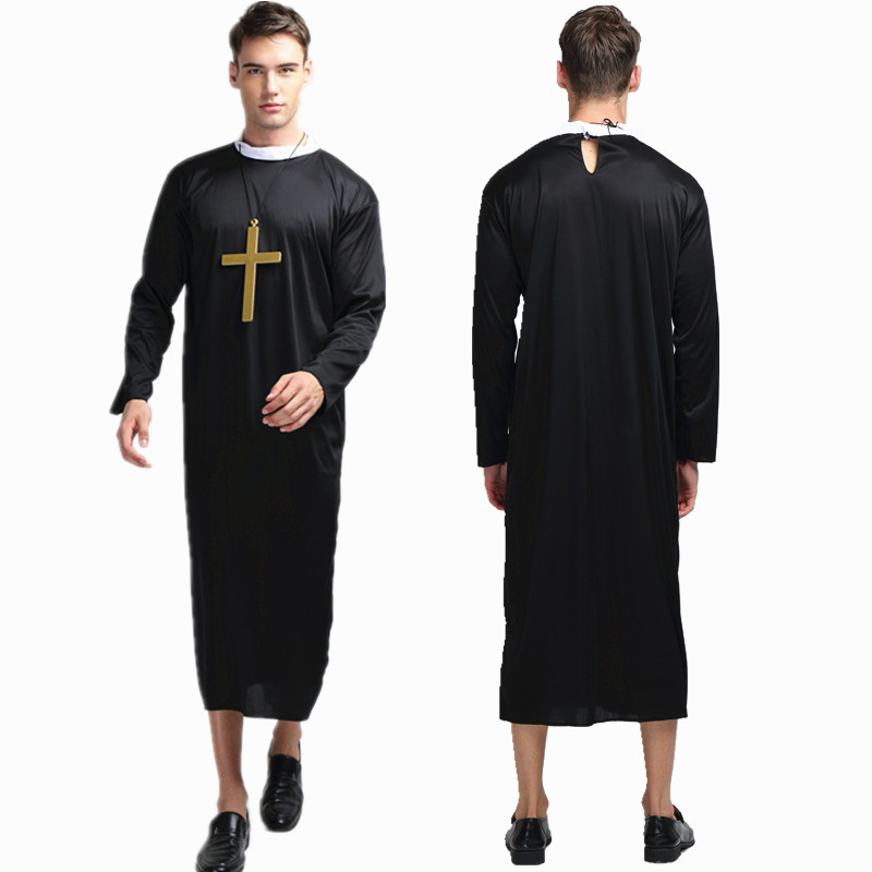 Halloween Sister Priest Priest Costume Adult cosplay Male Missionary Costume Virgin Mary Costume