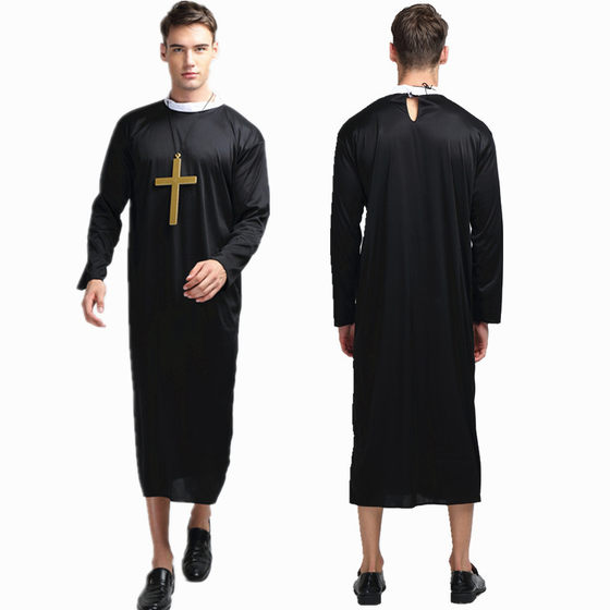 Halloween Sister Priest Priest Costume Adult cosplay Male Missionary Costume Virgin Mary Costume