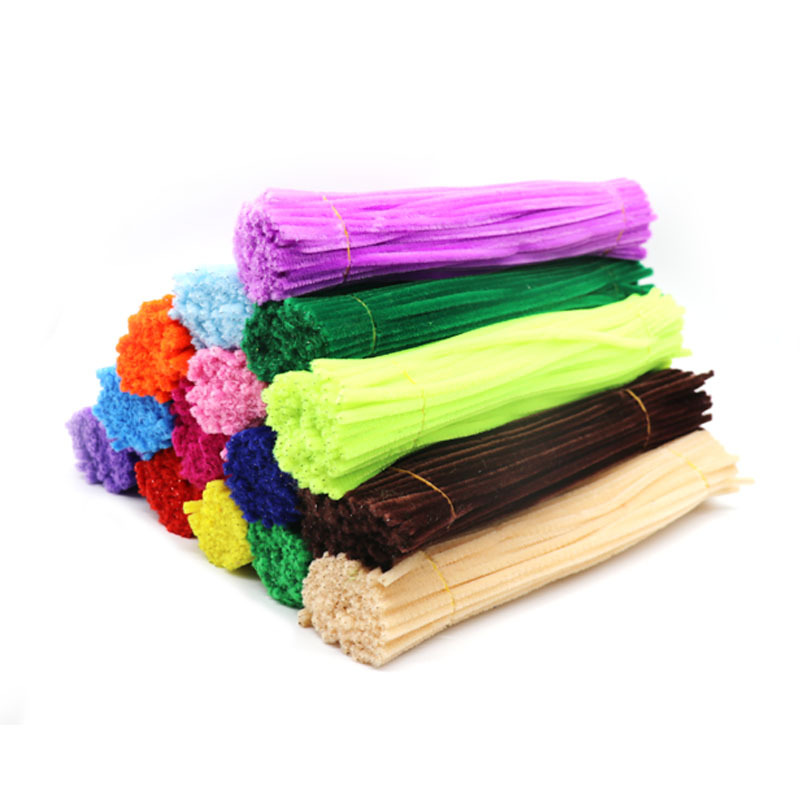 Color Diy wool root twist bar kindergarten children's handmade children's handmade DIY plush 100 root