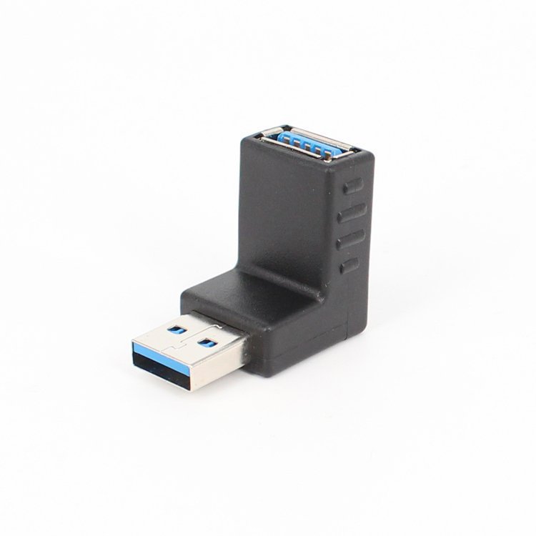 High-speed lower elbow USB3.0 male-to-female right-angle data extension computer adapter L-type 90 degree male-to-female