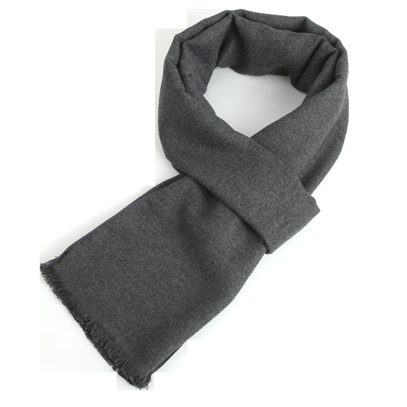 Red Scarf men's autumn and winter cashmere-like thickened warm women's scarf lucky scarf for elders