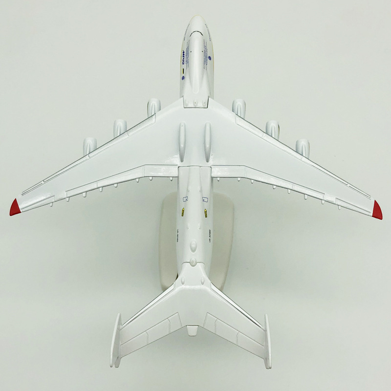 20cm安225大型輸送機模型安東諾夫合金中実ウクライナ塗装飛行機置物|undefined