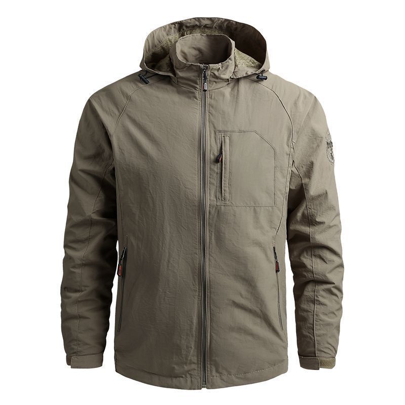 Cross-border Factory Supply Quick-drying Jacket Men's Loose Casual Spring and Autumn Thin Men's Jacket Military Workwear