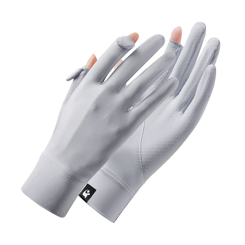 Guantes de protección solar para mujeres H137 verano delgado ciclismo protección uv silicona antideslizante ciclismo al aire libre guantes de protección solar