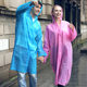 Factory direct supply portable non-disposable raincoat adult poncho fashion eva rain gear spot a generation of hair