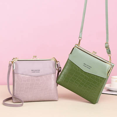 2022 New Arrival Women's Wallet Crocodile Pattern Mobile Phone Bag Women's Retro Shoulder Crossbody Women's Bag Wallet Women's Long Wallet