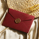 1 linen wine red envelope 1 1 paint print