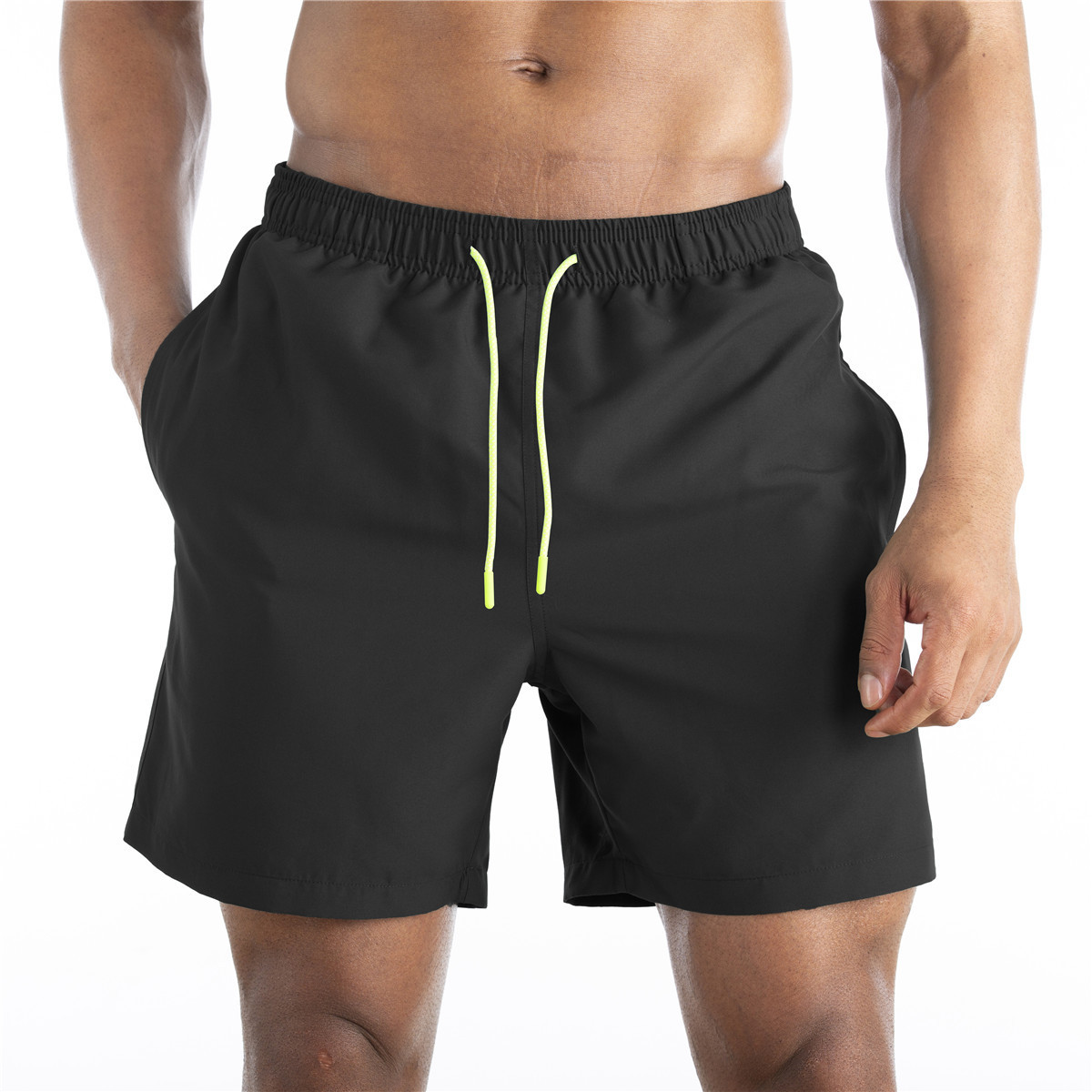 European and American men's beach shorts double-layer sports pants summer men's casual pants swimming trunks breathable waterproof design