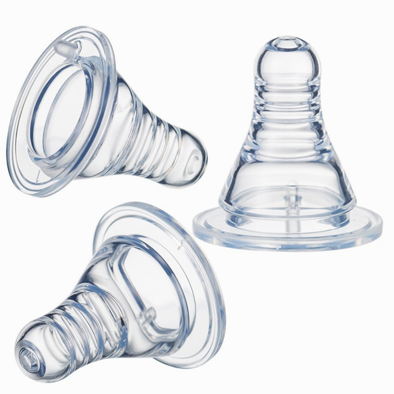 Mother and baby source factory wholesale direct standard mouth Breast Milk Baby liquid silicone baby food grade nipple
