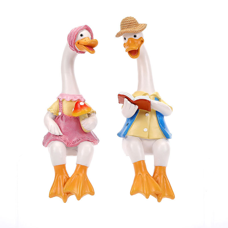 Garden decoration garden decoration cartoon sculpture duck decoration creative flower pot resin crafts outdoor sitting decoration