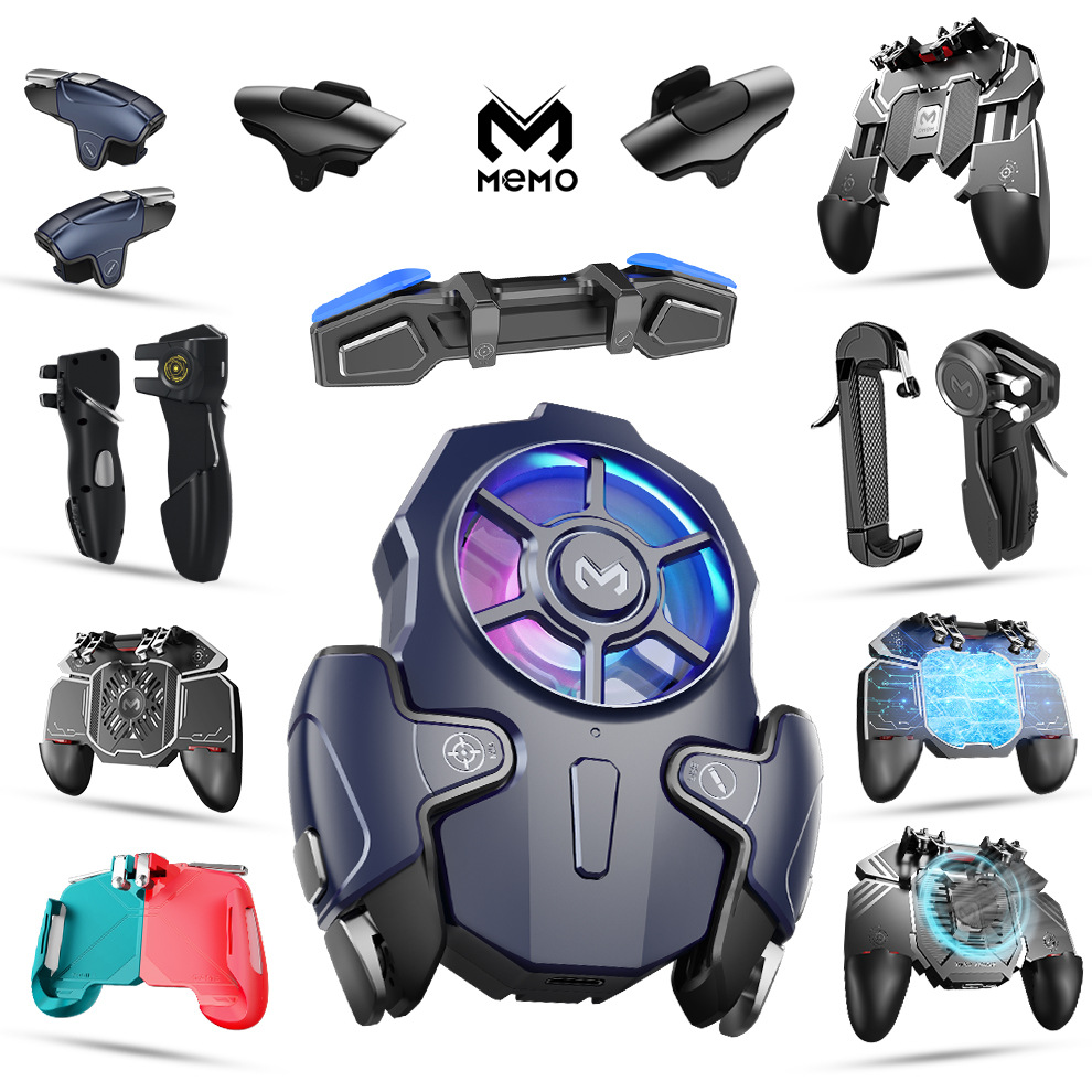 Eating chicken artifact burst key combination game handle six-finger mobile phone cooling tablet game accessories rice ink MEMO