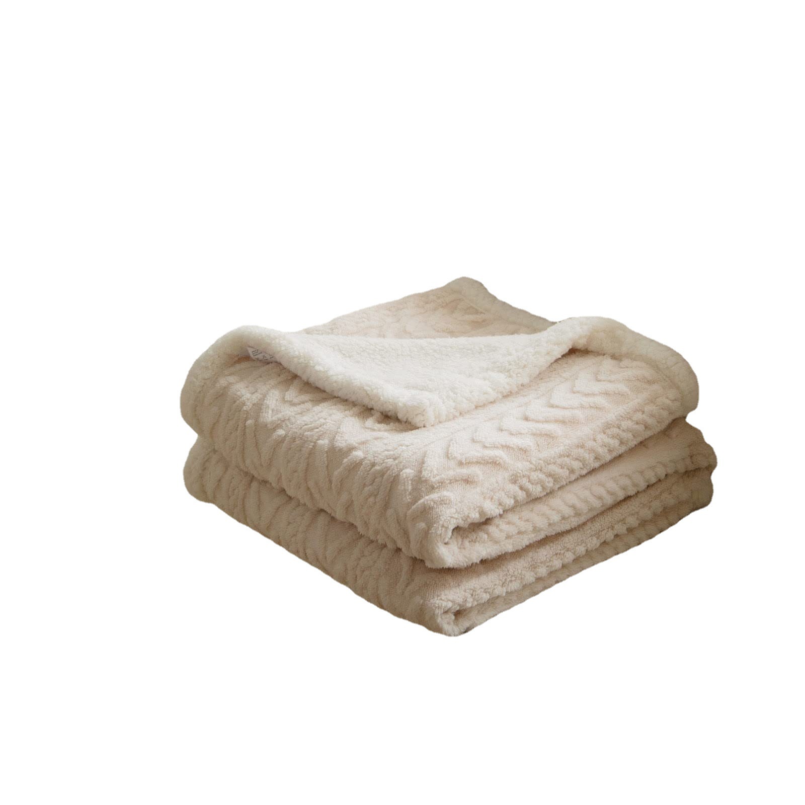Autumn and winter jacquard blanket double thick warm big lamb velvet sofa blanket wholesale Tafu nap blanket