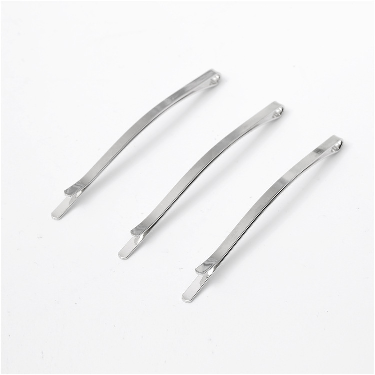 Factory direct supply width 0.4cm length 8.5cm one-character clip Pearl hairpin European and American elegant temperament Jane