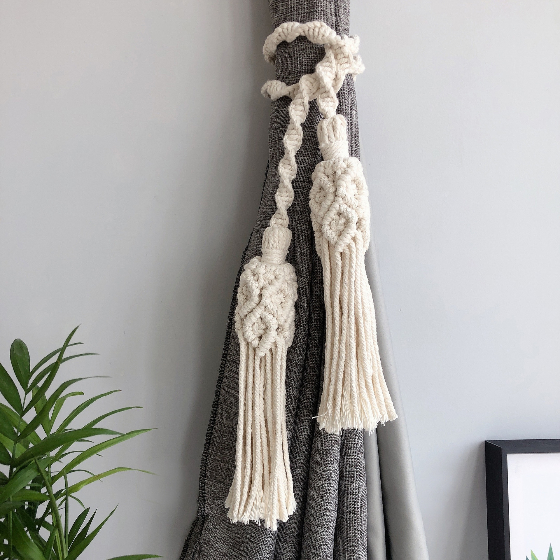 ins Decorative Bohemian Curtain Rope Tie Curtain Bandage Curtain Strap Rope Curtain Back Lace