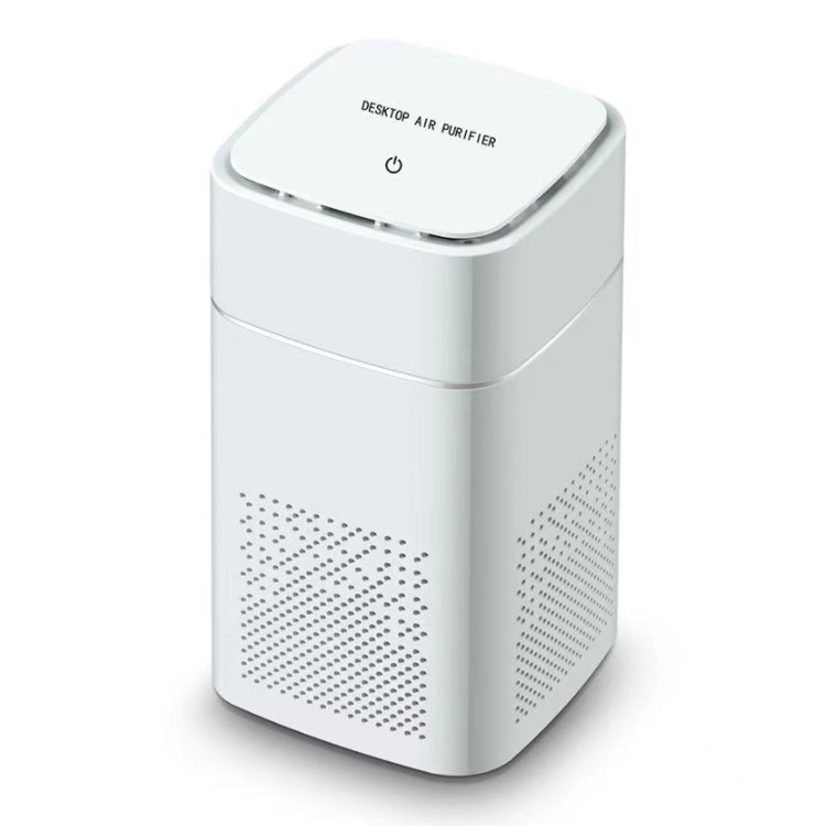 Desktop home air purifier office smoke and dust odor negative ion digital display purifier gift wholesale
