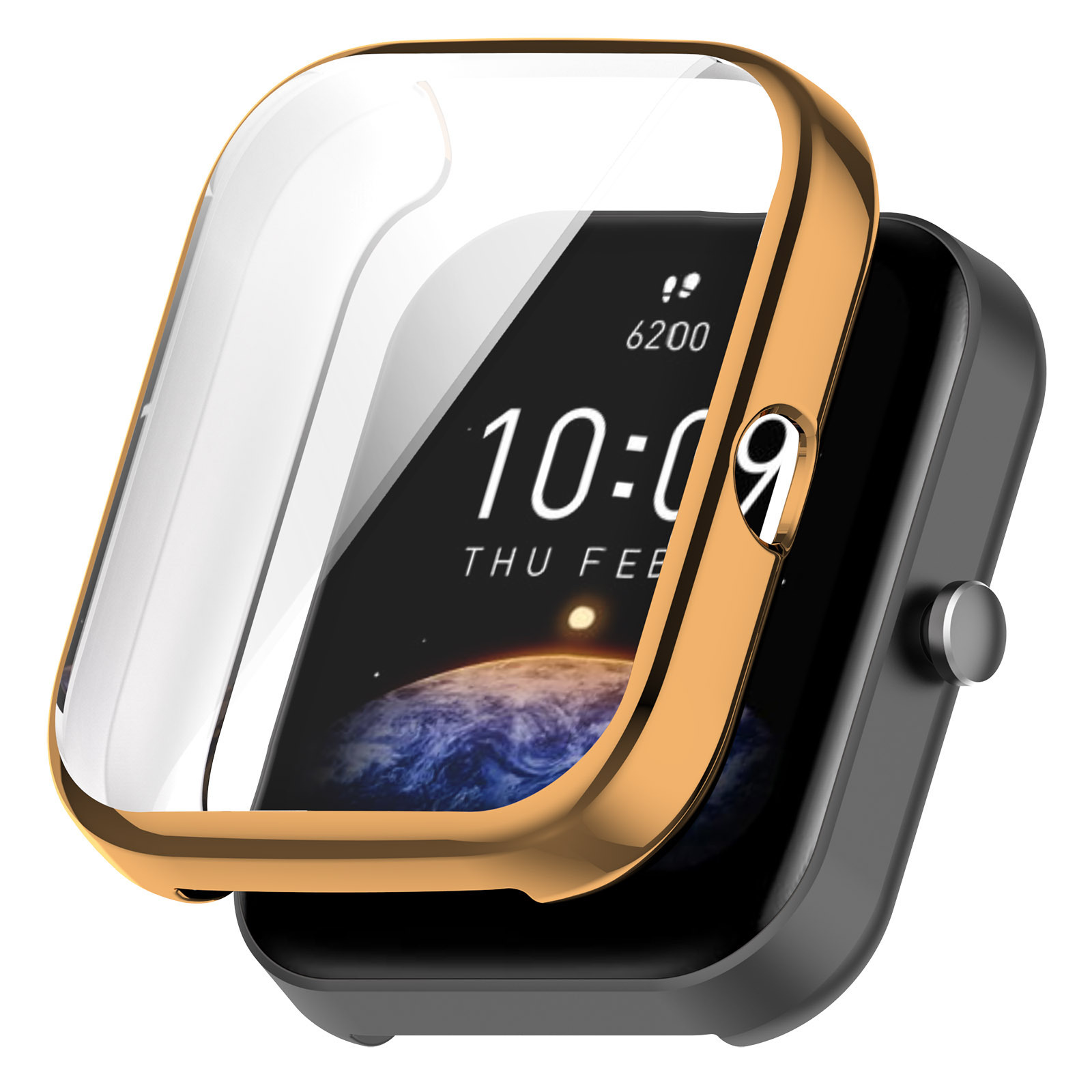Applicable to Huami Amazfit Bip3 watch case electroplated TPU protective case bip3 pro All-inclusive watch case