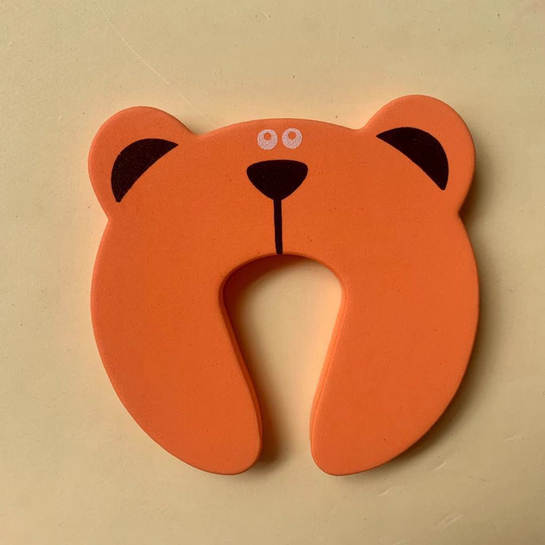 Children's cartoon safety door card EVA children's foam door clip door stopper animal door stop baby anti-pinch hand door card