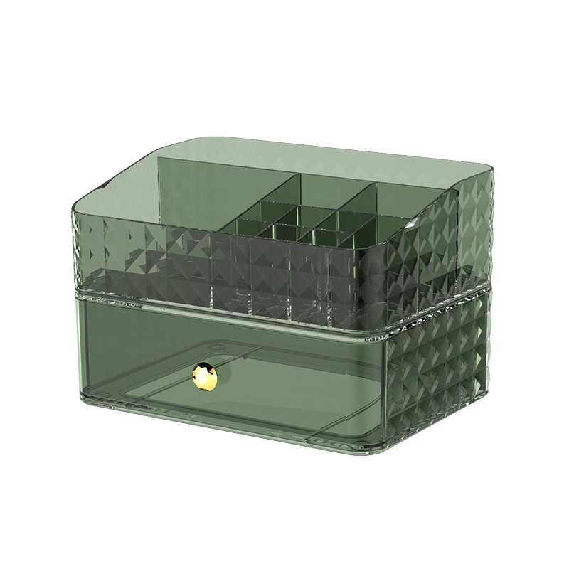 Yimijia Cosmetics Storage Box Advanced Sense Large Capacity Desktop Storage Rack Light Luxury Skin Care Lipstick Storage Rack