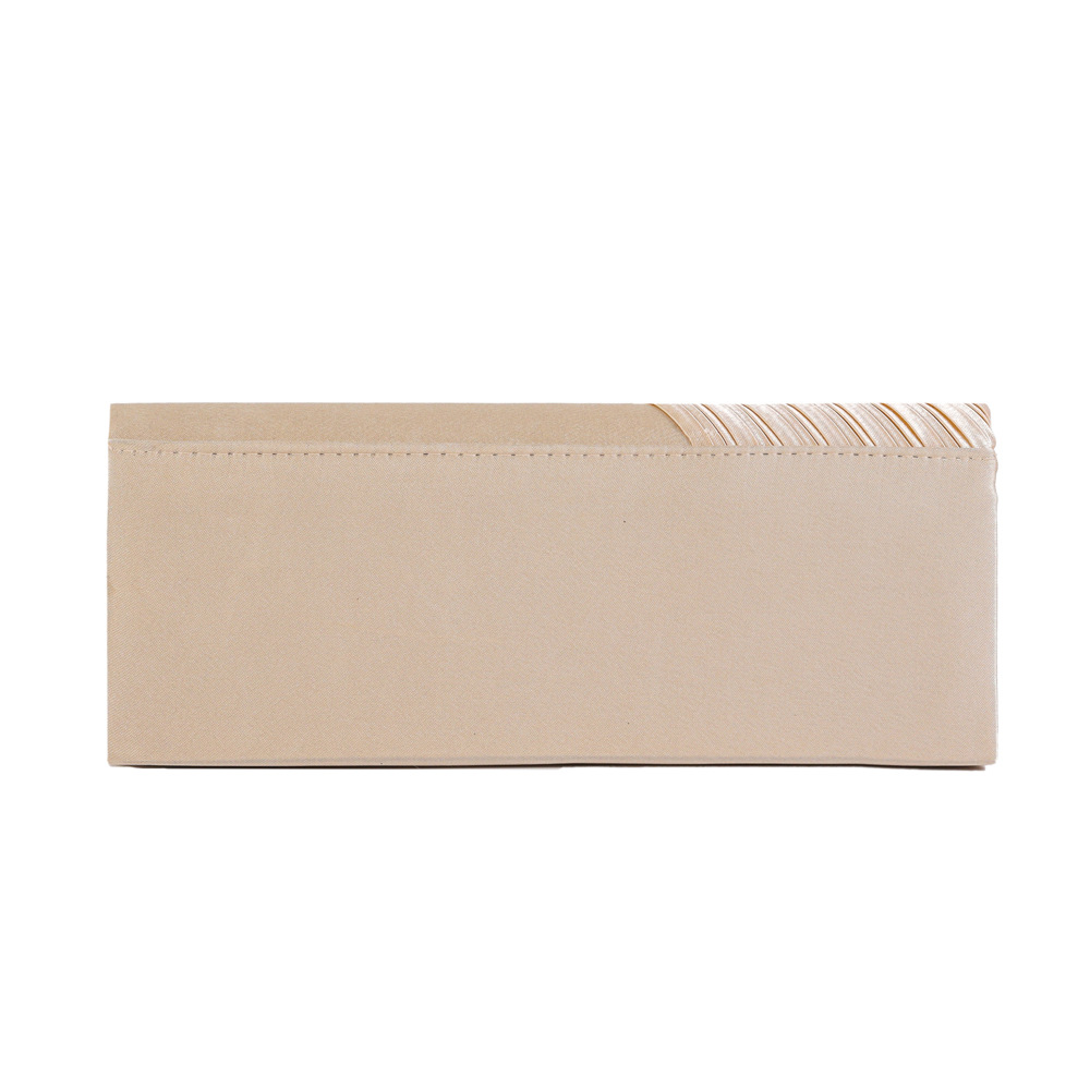 European and American style satin pearl women's bag new pleated clutch bag evening bag