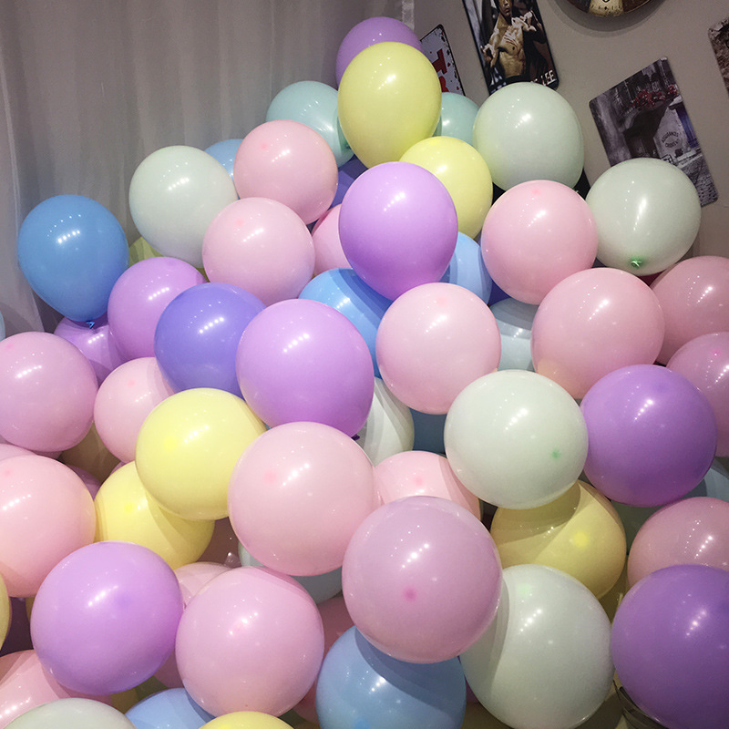 Maca color balloon 10 inch 2.2g 6 Maca color balloon single thick party decoration balloon