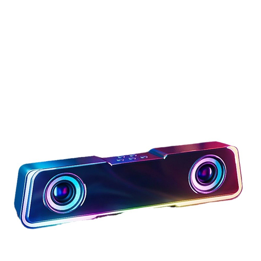 Bluetooth Audio Computer Desktop Home Portable Desktop Laptop USB Wired Bluetooth LED Small Speaker