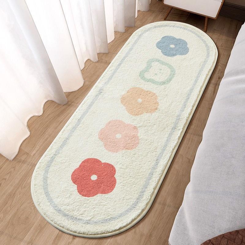 Master Bedroom Cartoon Plush Bedside Blanket ins Japanese Style Cute Girl's Heart Internet Celebrity Bedroom Carpet Door Mat