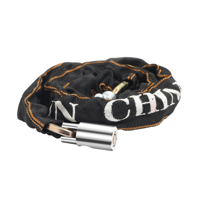 Bicycle Lock Anti-theft Chain Lock Electric Bicycle Bicycle Battery Car Portable Iron Chain Rope Lock Long Bold Chain