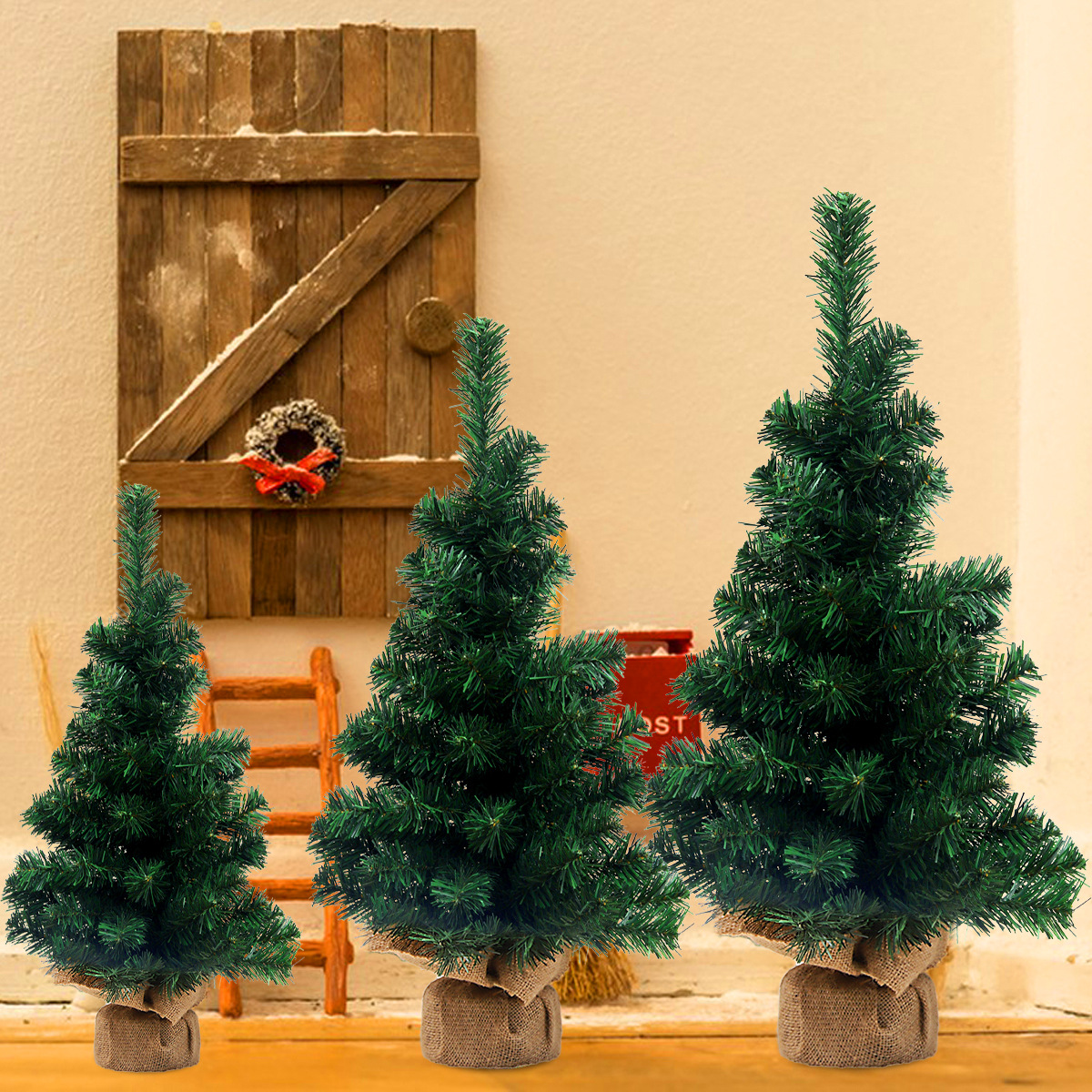 Decorazioni natalizie 60cm albero di Natale spoglio mini ornamenti da tavolo_voghion.com