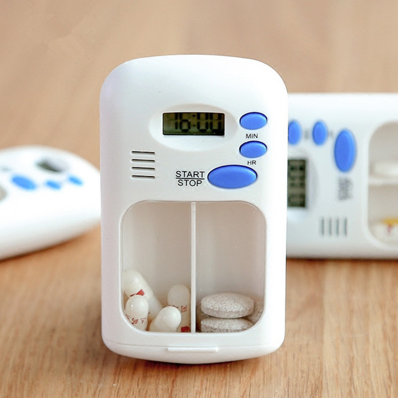 Creative mini smart medicine reminder electronic smart medicine box timing medicine box portable medicine sub-packing storage box
