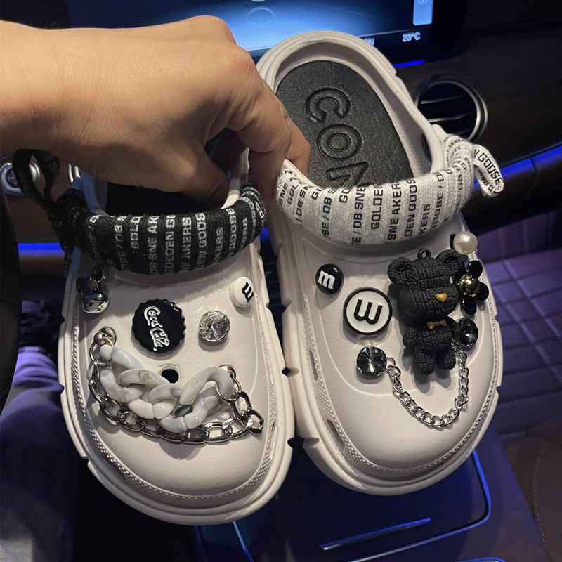 Cross-border foreign trade for hole shoes accessories shoes flower high DIY cartoon shoelace chain decorative buttons