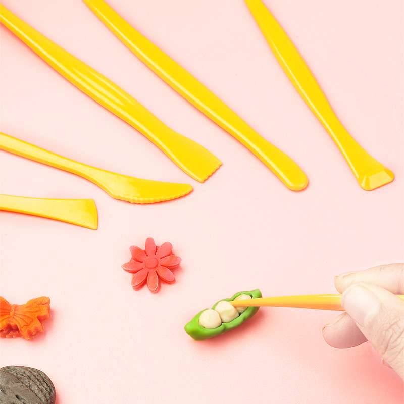 Plastic clay soft clay carving knife clay art clay carving diy handmade ceramic tools 7 piece clay knife