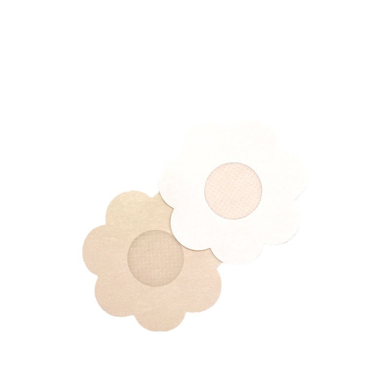 Disposable non-woven breast stickers anti-exposure anti-bump invisible nipple stickers satin chest stickers 5 pairs