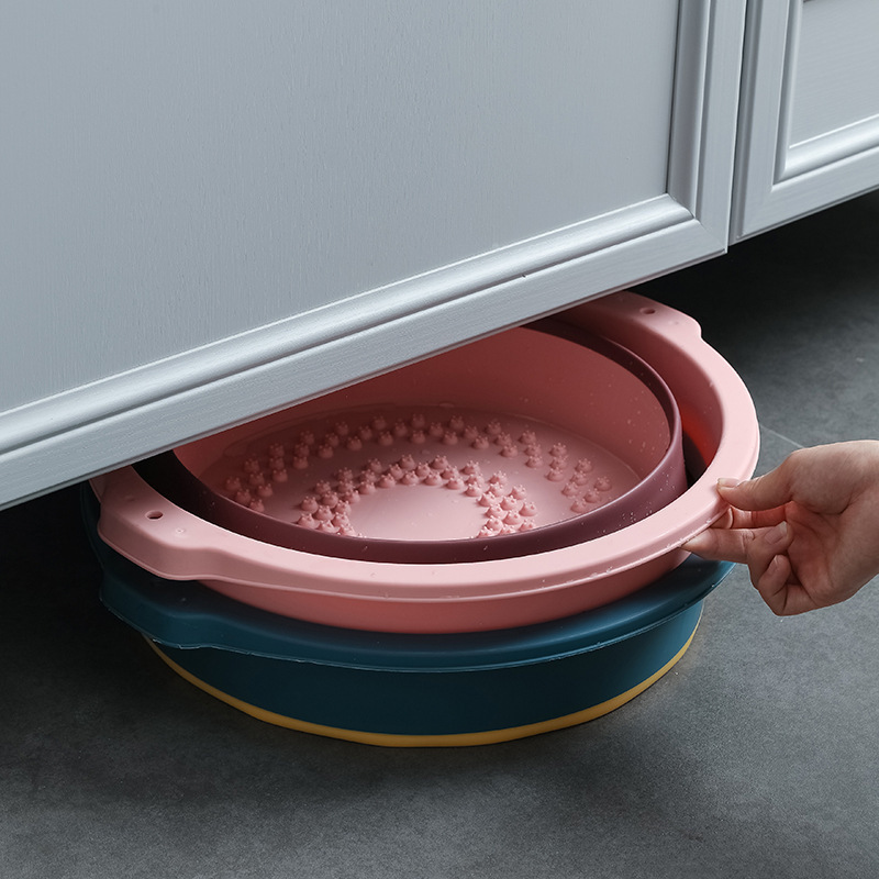 Autumn and winter New folding footbath multifunctional portable storage foot bucket home dormitory foot bath bucket manufacturers wholesale