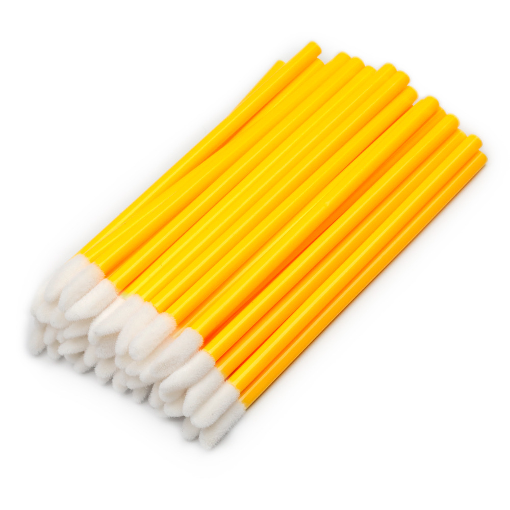 Disposable Lip Brush 50 Pocket Color Lip Glaze Brush Portable Hollow Rod Disposable Lip Brush Lipstick Brush