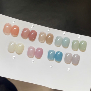 Xiaoying Nail Art-White Tea Qinghuan Nude Semi-transparent 9-color Nail Oil Gel